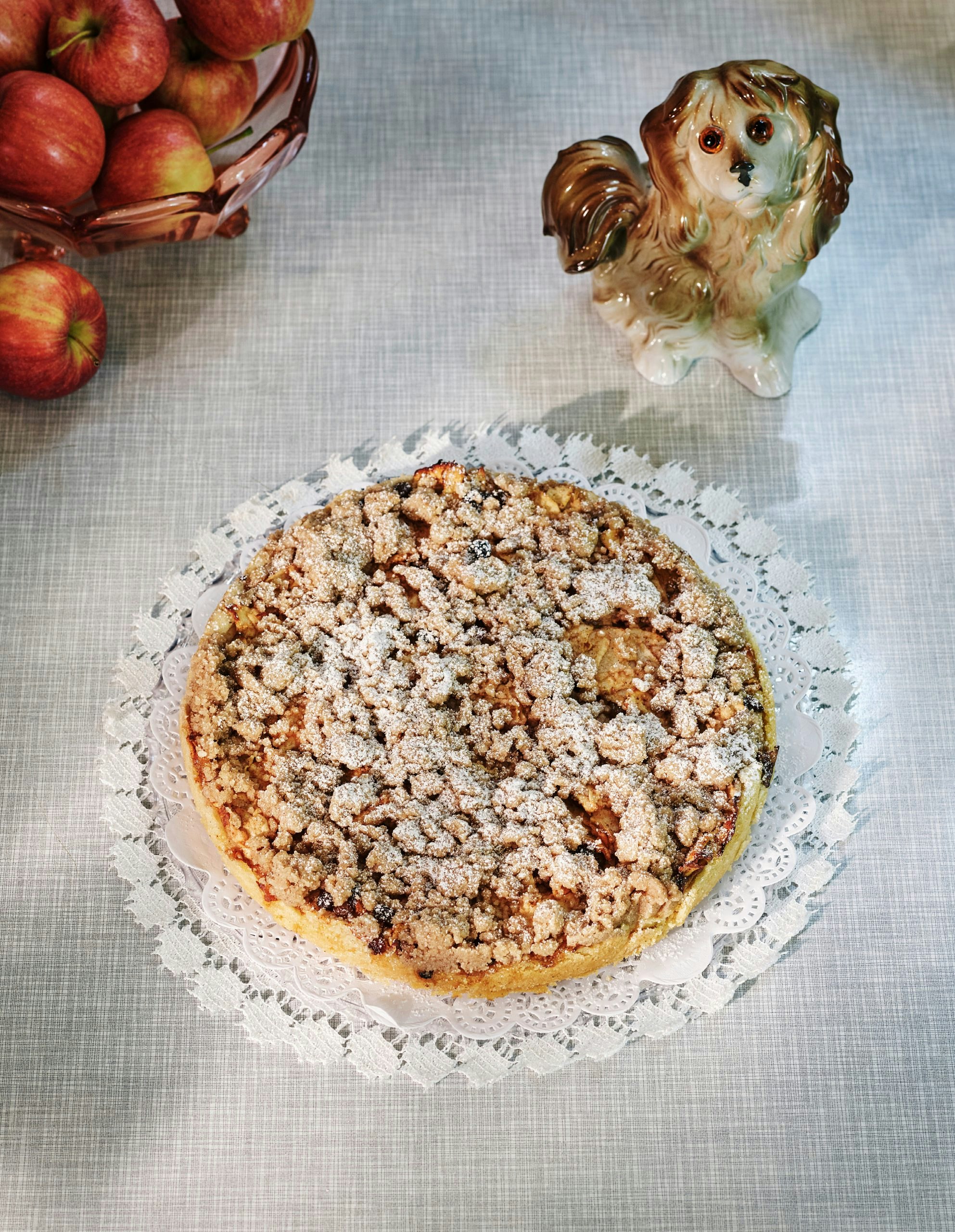 Veganer Apfelkuchen mit Zimtstreusel - Backademie