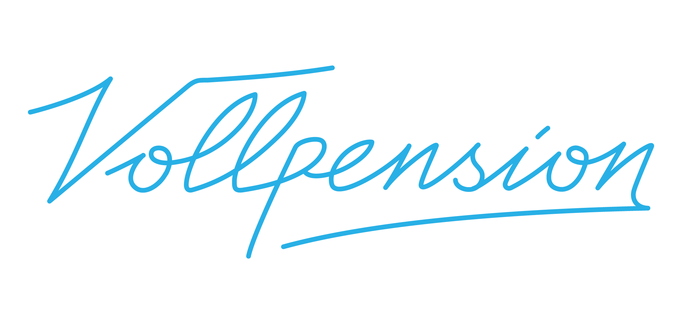 Offizielles Logo der Vollpension Wien – die zeitgenössische Neuinterpretation des Wiener Kaffeehauses