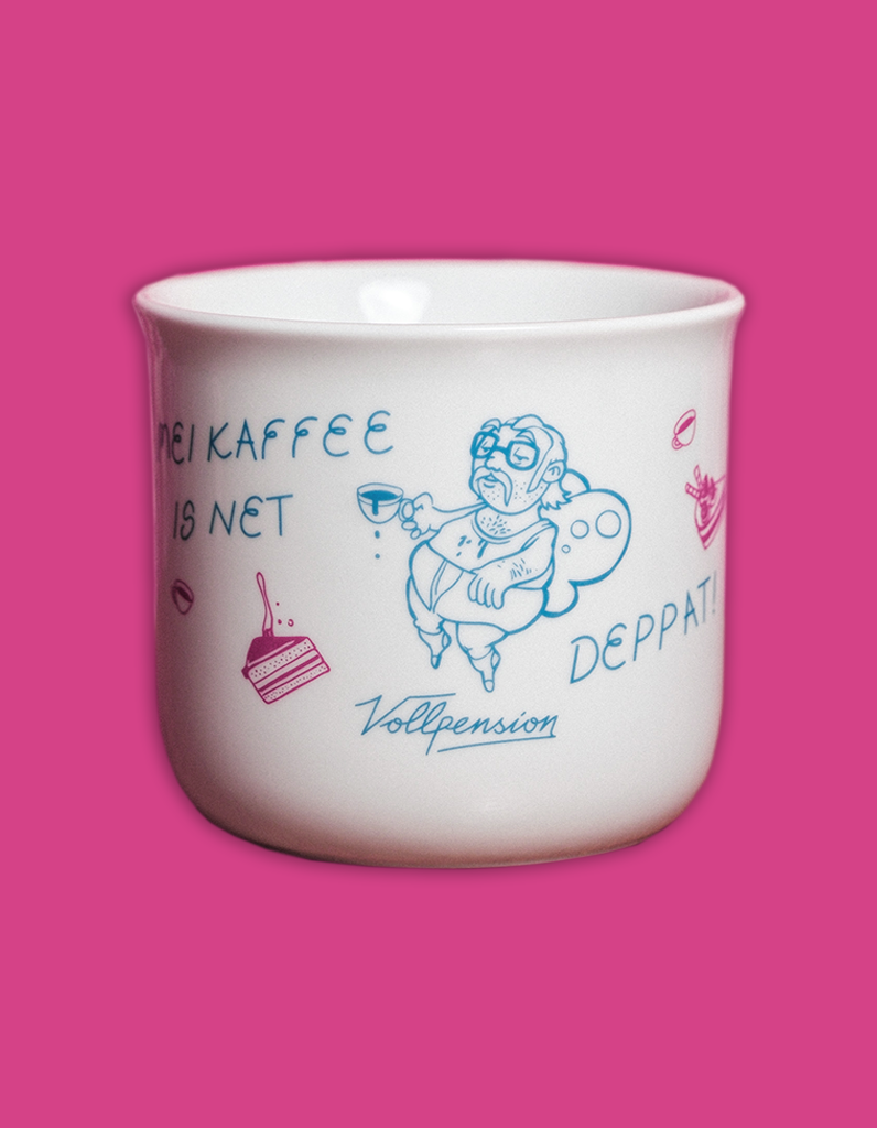 Riesenhäferl “Mei Kaffee is net deppat”