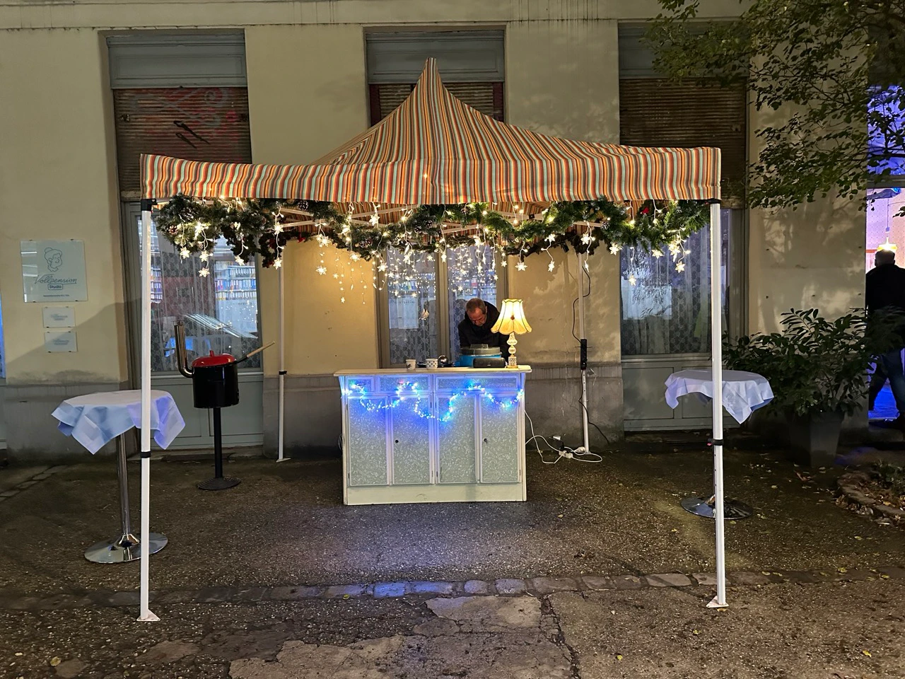 Punschempfang in der Vollpension