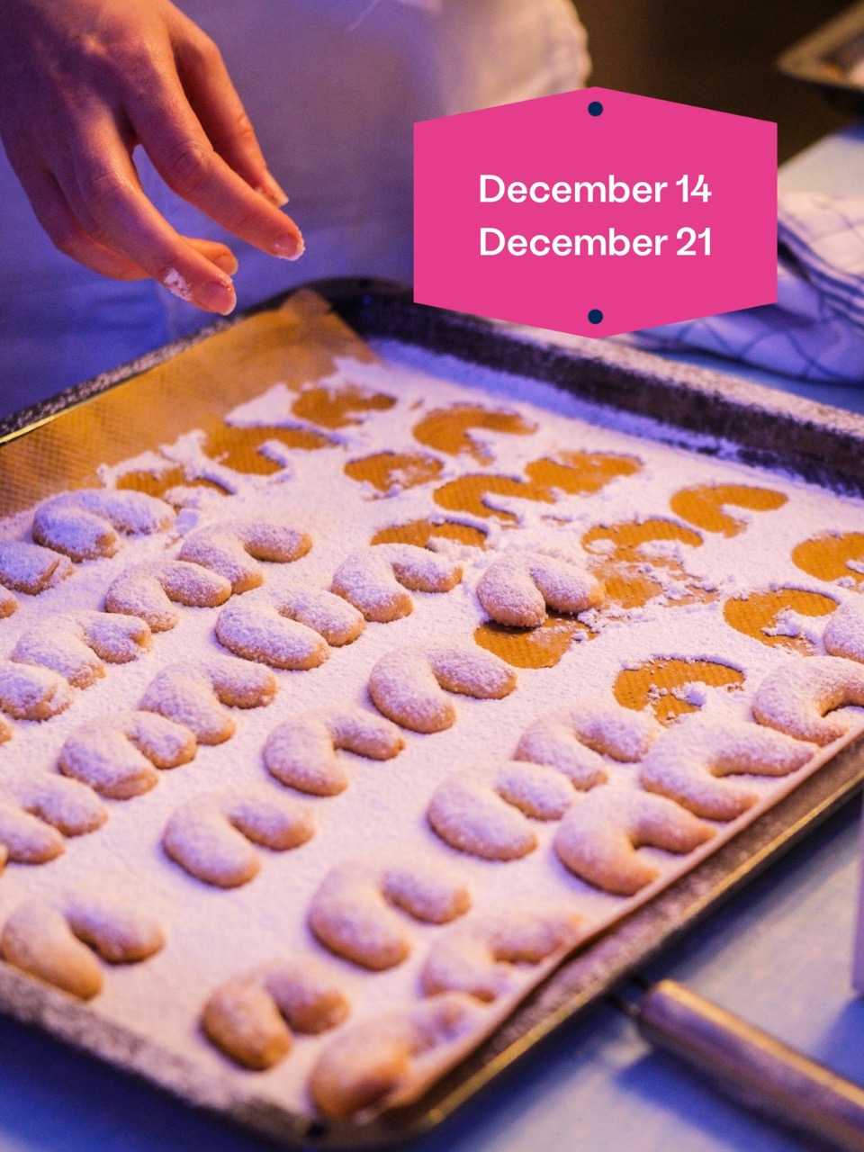 Vegan christmas cookies: Vanillekipferl, Engelsaugen, Schokolebkuchen