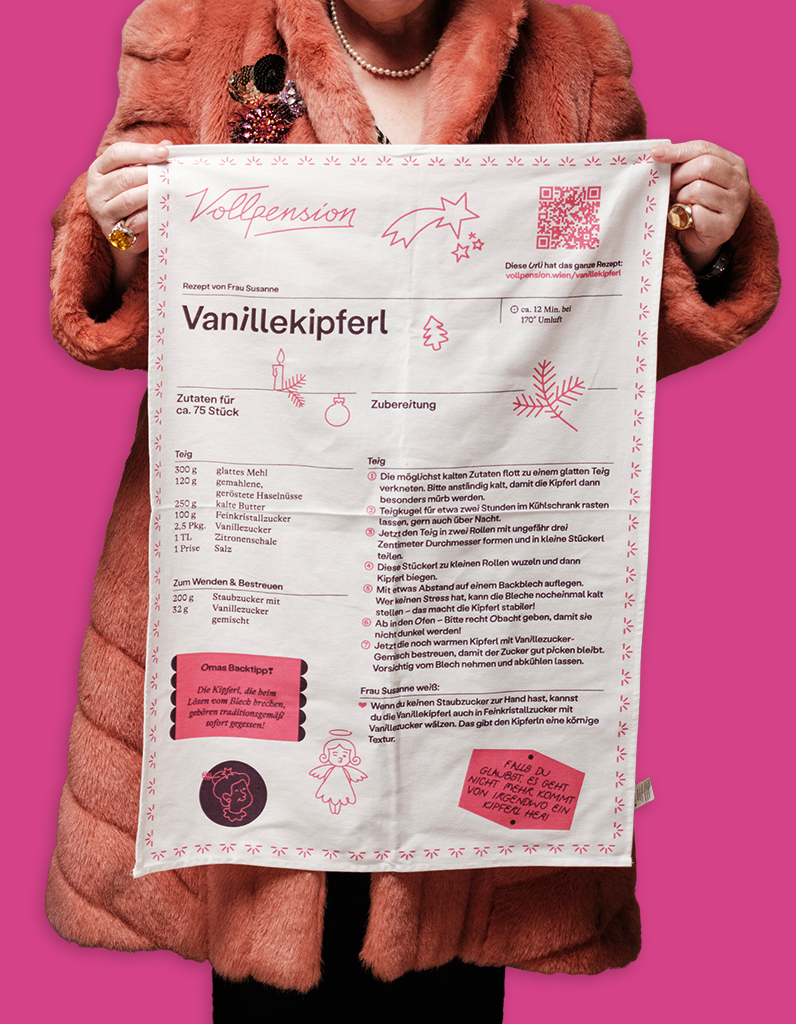 Rezepte-Geschirrhangerl “Vanillekipferl”