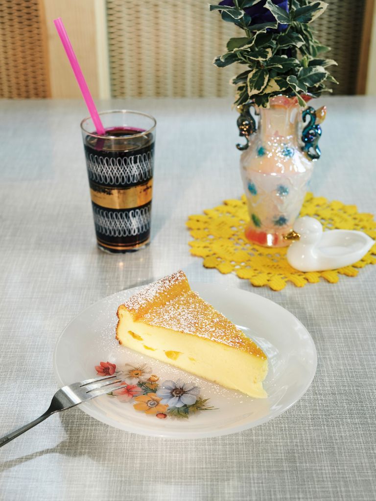 Topfentorte mit Obst