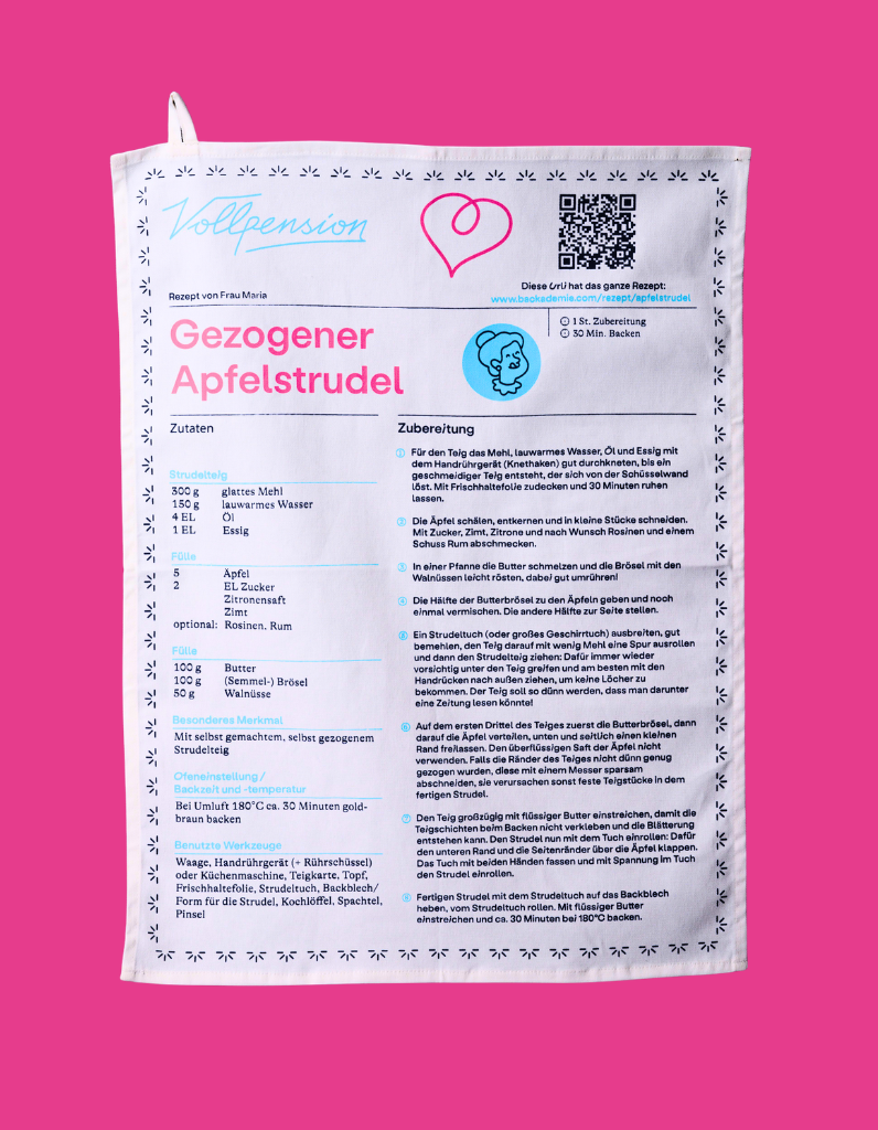 Rezepte-Geschirrhangerl “Apfelstrudel”